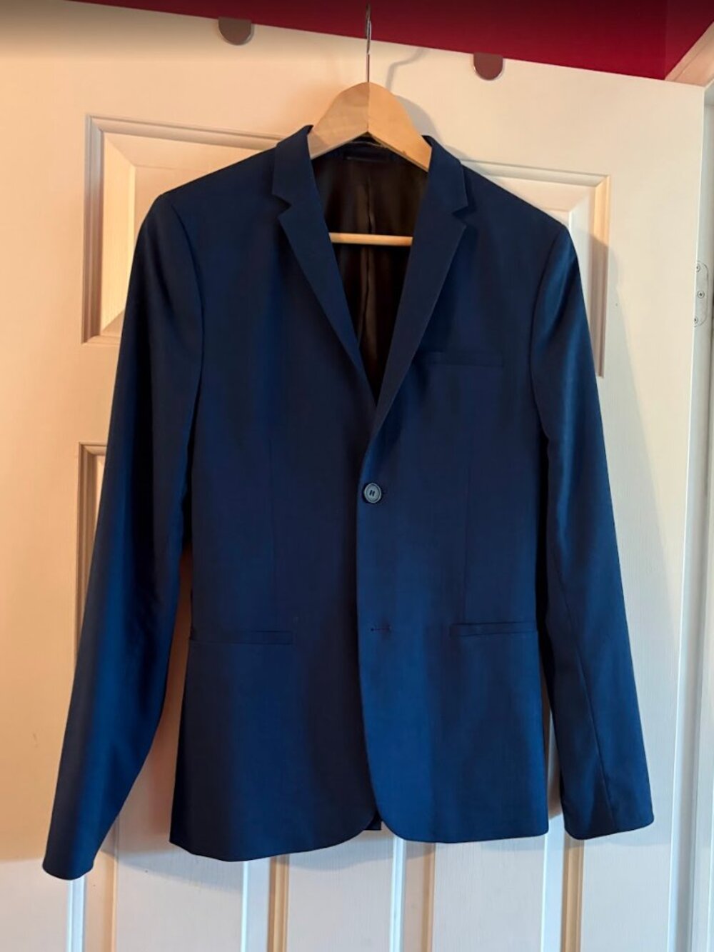 H&M 34R Skinny blue blazer